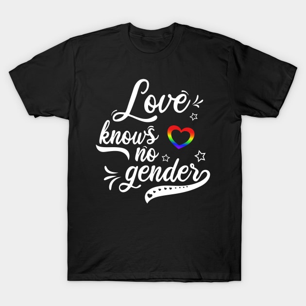 Love knows no gender T-Shirt by Lomitasu